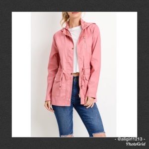 LAST 1 - Blush Hooded Anorak Jacket